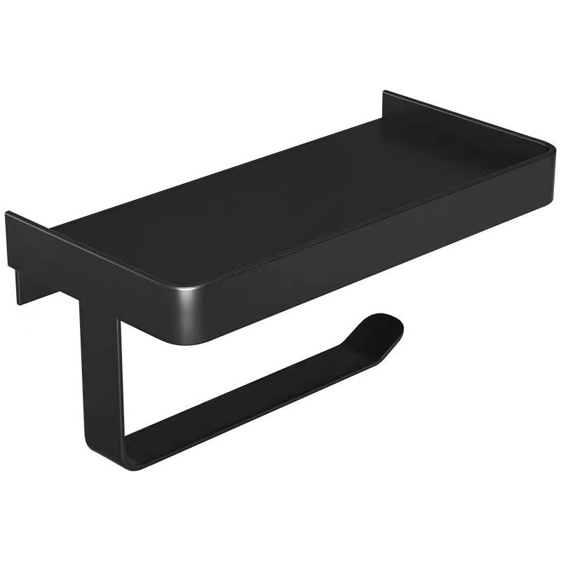 Stainless steel toilet hand rest frame without drilling, toilet tray, toilet paper roll rack, public place tissue paper rack, storage rack Item Picture