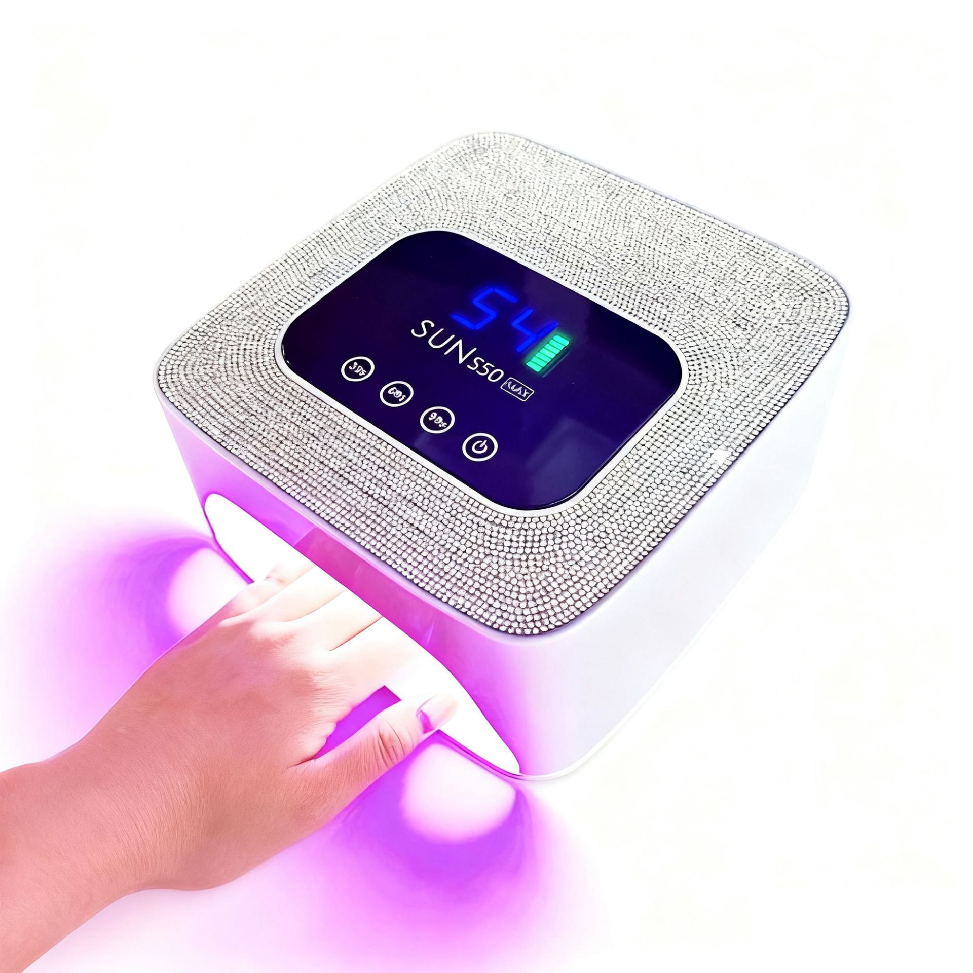 The new S50 wireless battery-powered red light nail art phototherapy machine, LED, quick-drying and non-blackening nail art baking lamp, is specially designed for nail salons details Picture