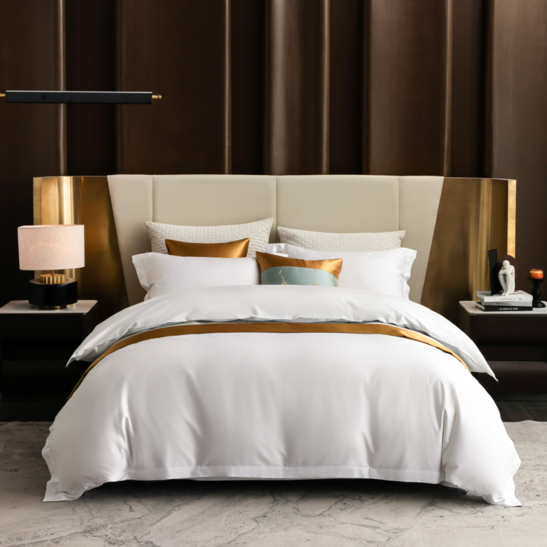 四件套/床上四件套/床上用品/被套纯棉/60支纯棉四件套产品图