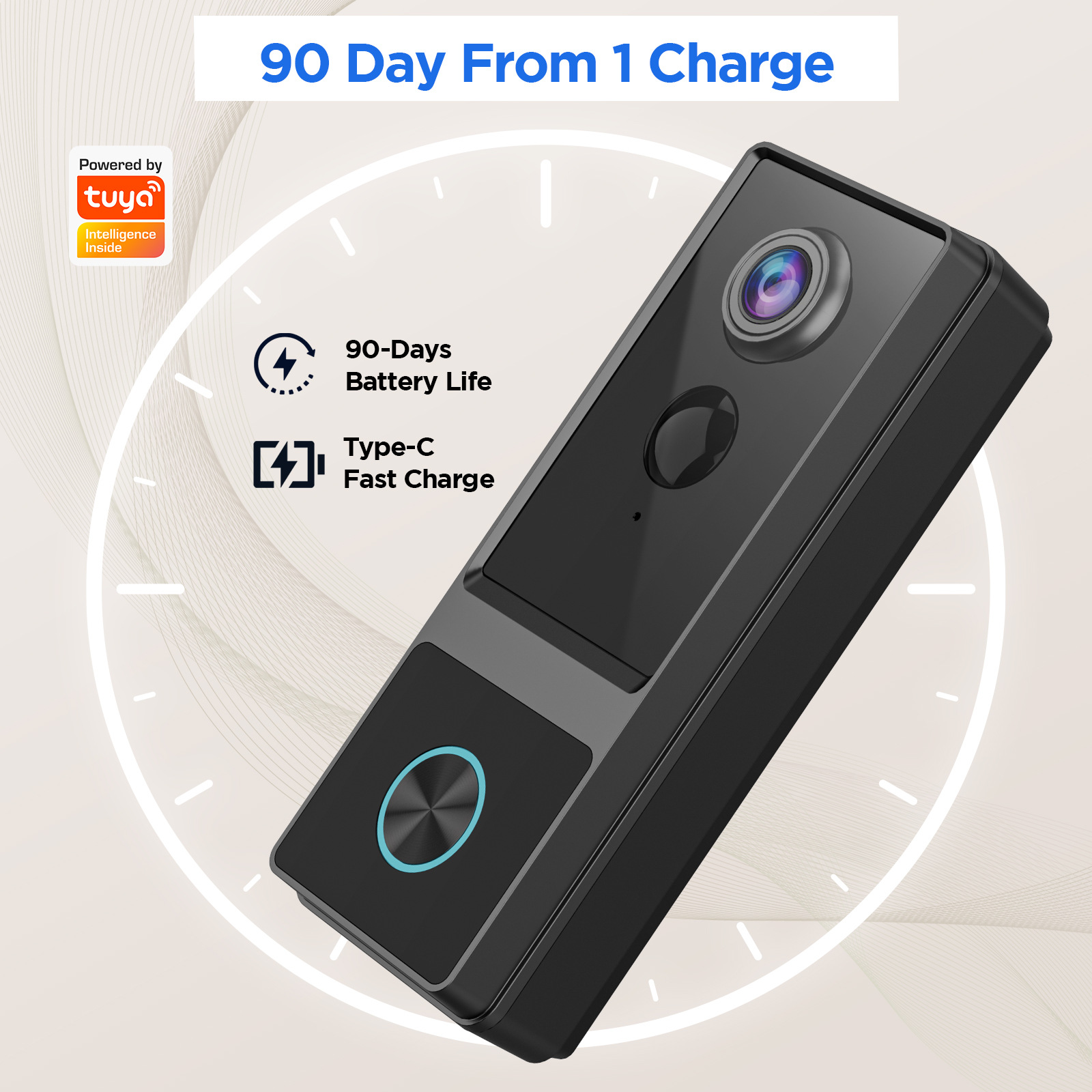Lexiangyu Video Doorbell Graffiti Smart Low-Power WiFi Wireless Voice Intercom Mobile Phone Remote Monitoring Alarm MR02 Application Scenario
