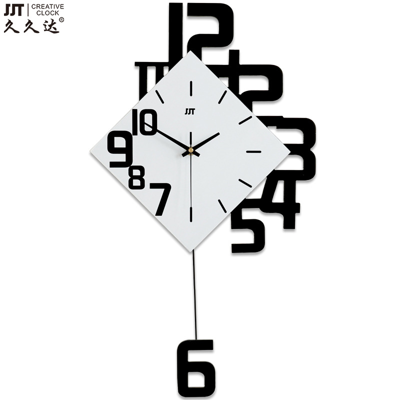 The wall clock for the living room exudes a sense of high-end, modern and simple decoration. It is a creative wall-mounted clock without the need for drilling, a cross-border bestseller Item Picture