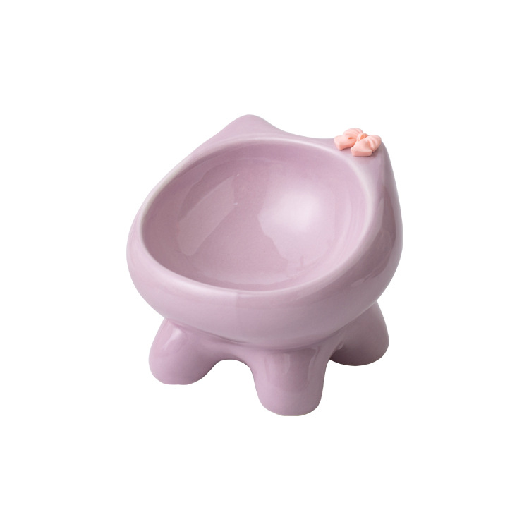 Super cute cat bowls, ceramic cat bowls, dog bowls, cat rice bowls, cat food bowls, cat basins, pet supplies Item Picture