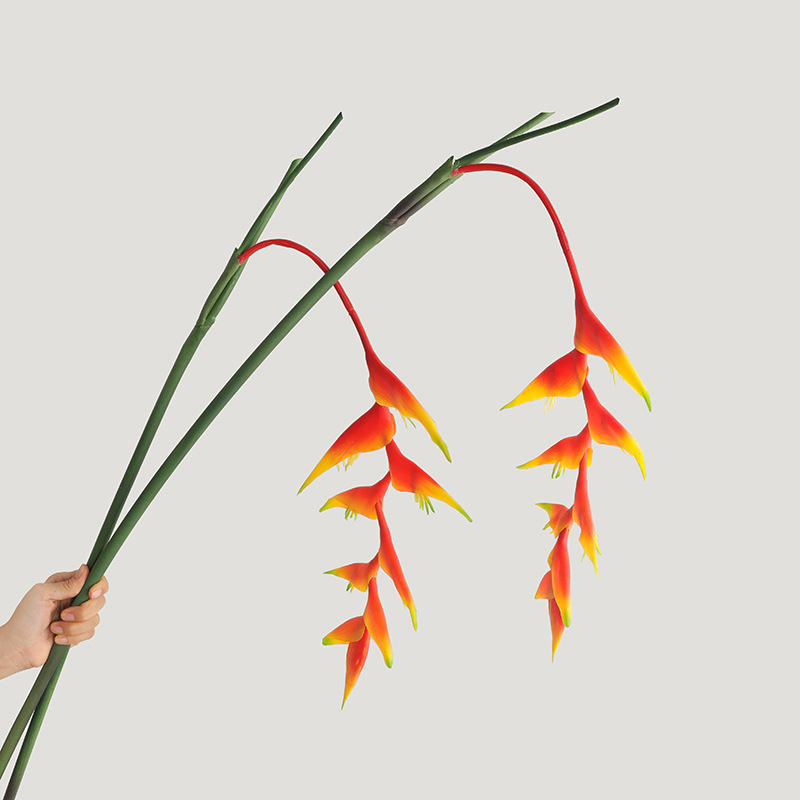 High-quality simulated scorpion tail banana, bird of paradise, New Year's flower, lucky bucket decoration, simulated artificial flower feel, phoenix drooping bird details Picture