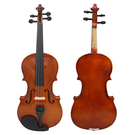 Natural color solid wood violin beginner practice 4/4 violin popularization for adults and children Violin Item Picture