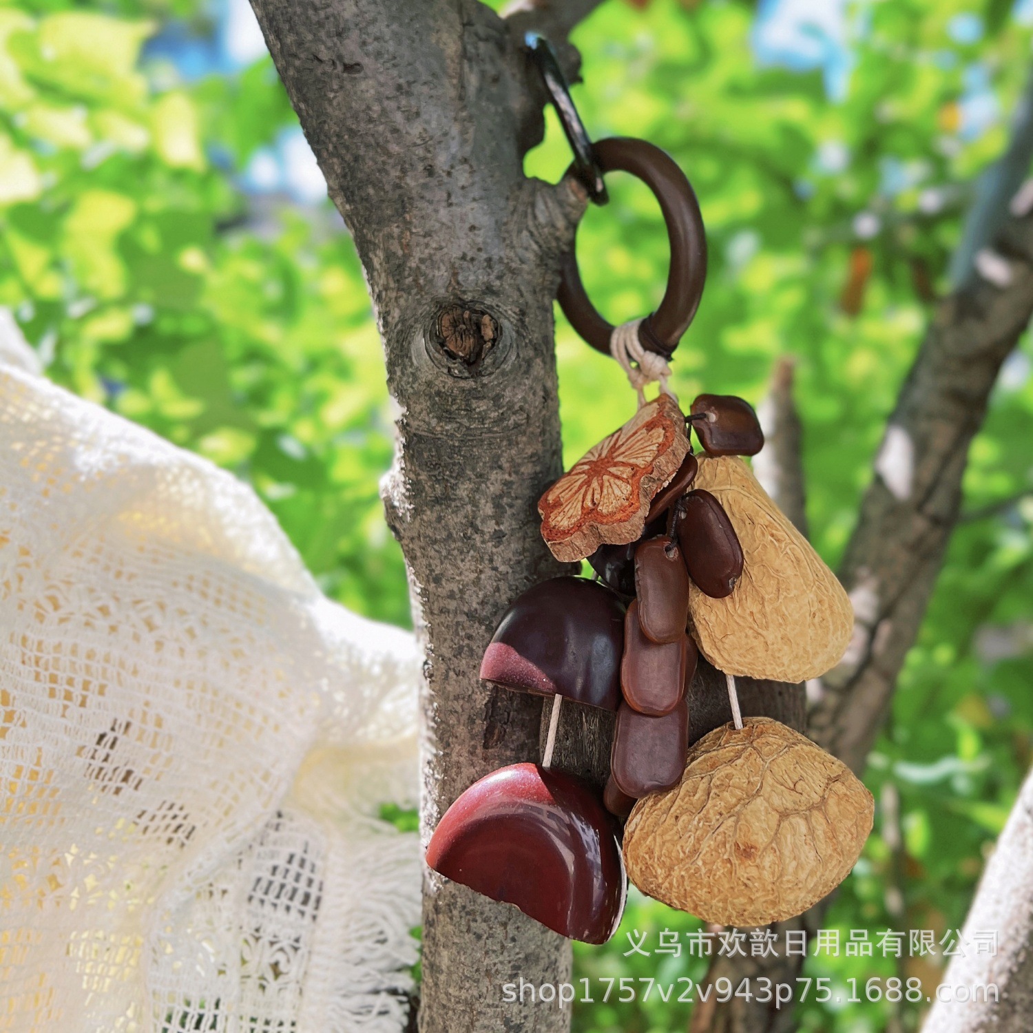 风铃/风铃果壳/果壳疗愈/果壳/玻璃风铃细节图