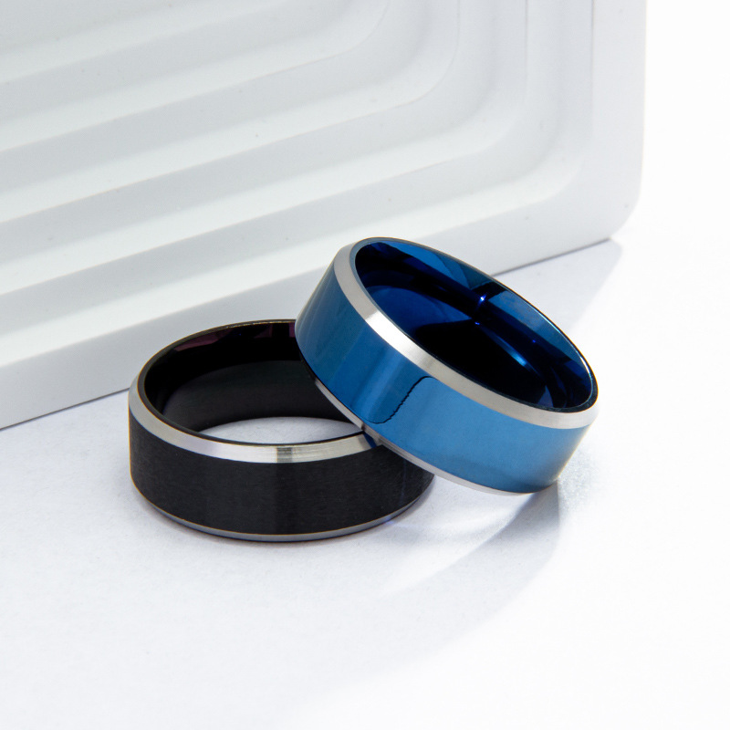 In 2025, Amazon cross-border jewelry supply: Simple and stylish stainless steel rings for men, wholesale of European and American jewelry and accessories Application Scenario
