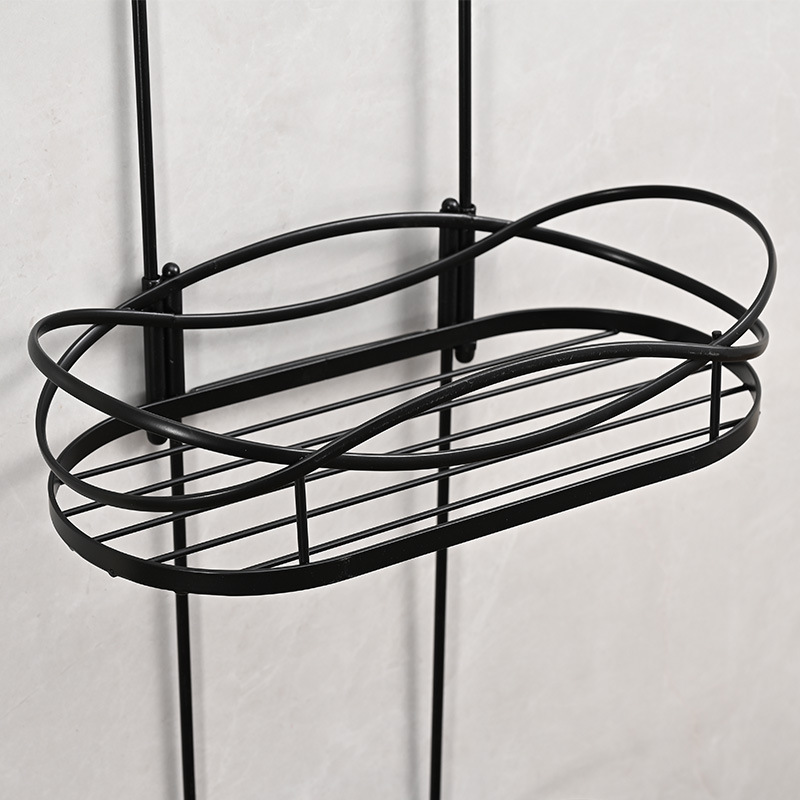 Three-layer wall-mounted iron storage rack in the bathroom, triangular storage rack for bath gel, soap, bath balls, hanging basket, no need to use Application Scenario