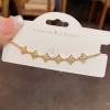 Korean-style, fashionable and simple diamond-encrusted star bracelet for women, exquisite and versatile, with a super dazzling design sense. Wholesale of jewelry Specification image