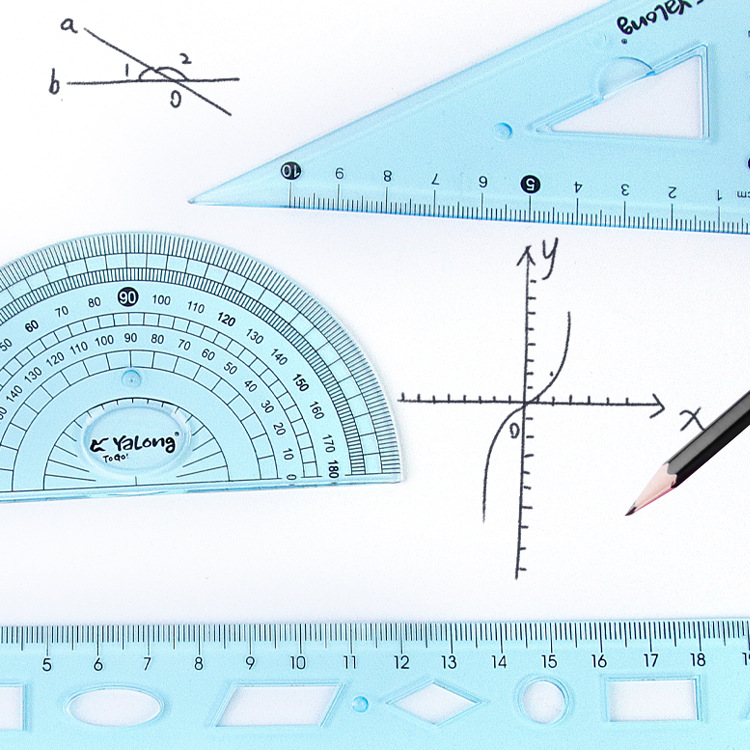 Yalong Cross-border flexible plastic measuring Tools, 20 cm school ruler, student school supplies
