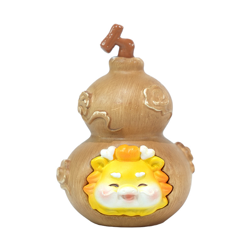 新款福禄小生肖好运招财桌面小摆件葫芦工艺品摆件可爱生日礼物白底实物图