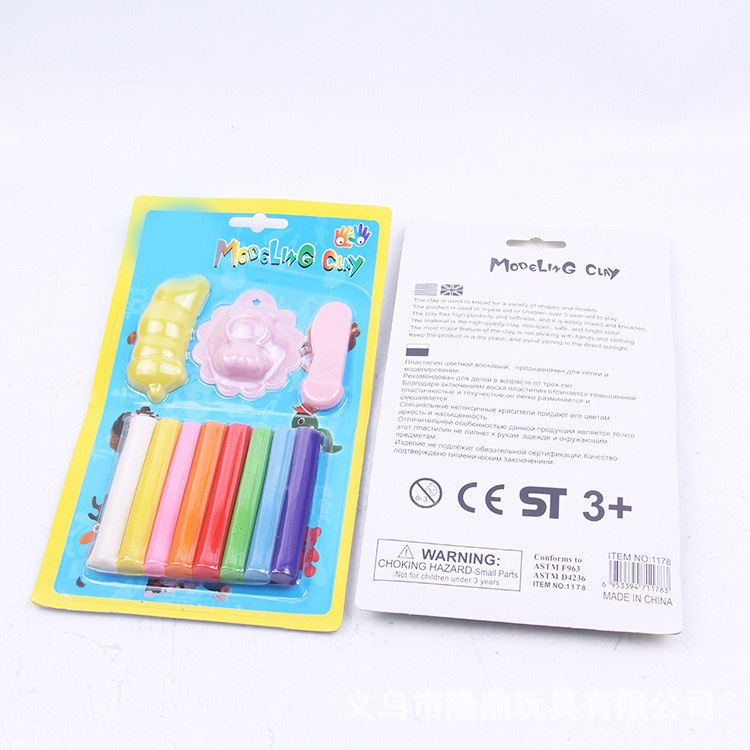 Plasticine factory, color card vacuum-formed rubber clay, DIY colored clay for children, teaching toys, clay, flour clay, clay Specification image