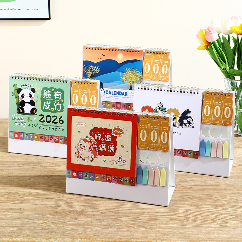 Zhouzhou Calendar 2026 Year of the Horse New Creative Countdown Desk Calendar, Customized business office calendar Factory Direct sales details Picture