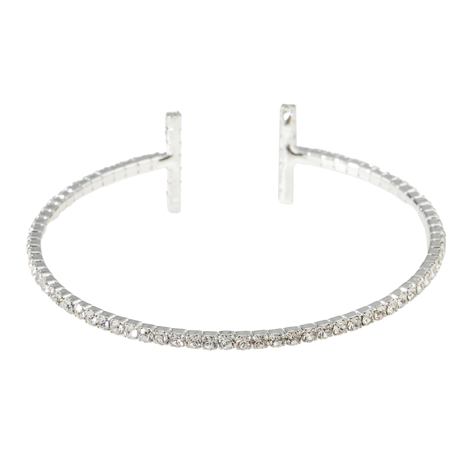 A new cross-border Korean version single-row water diamond Bracelet, a sexy streetwear accessory for women in the European and American fashion style Specification drawing