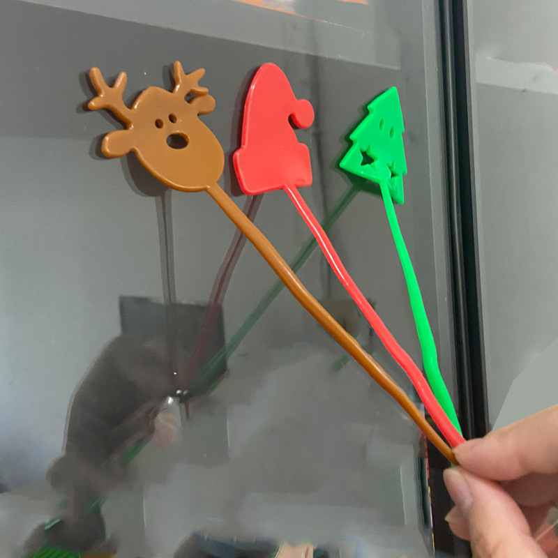 Cross-border best-selling Christmas reindeer sticky hand TPR soft rubber stretchable adhesive small toy Item Picture