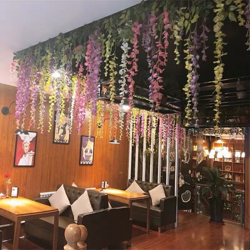 仿真花DIY发饰配件/仿真花/5朵塑膠花/假花/假花批发细节图