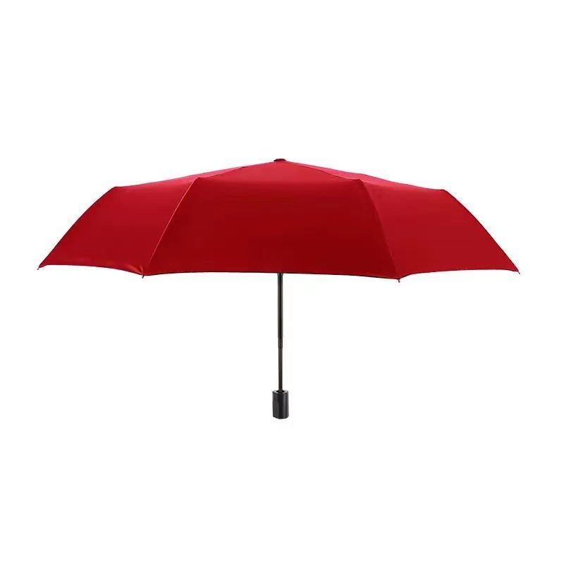 Large black rubber folding umbrellas, men's and women's umbrellas, manual sun protection and UV protection umbrellas wholesale, all-weather umbrellas Item Picture