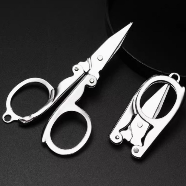 Stainless steel folding scissors, travel scissors, nail clippers, fishing scissors, fishing line scissors, mini portable folding scissors