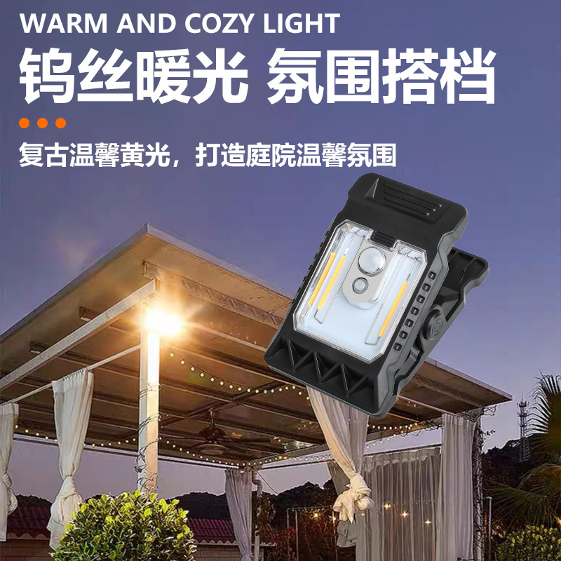 Estilo explosiva cuerpo humano sensor solar clip lámpara lámpara de pared solar luz de patio a prueba de agua al aire libre luz interior details Picture