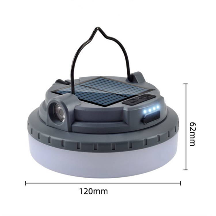 户外太阳能七彩露营灯Type-C充电多功能氛围灯灯串灯带帐篷灯白底实物图