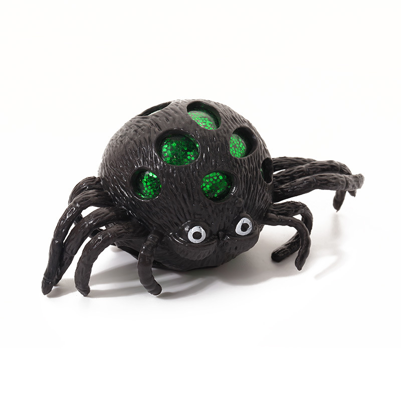 Cross-border exclusive supply of best-selling toys: Halloween spider prank venting toys, realistic spider stress-relieving toys wholesale Item Picture