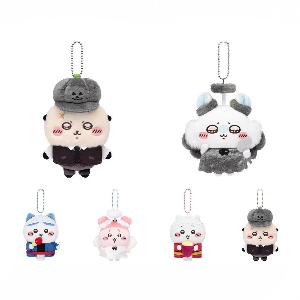 日系可爱卡通自嘲熊吉伊万圣节蝙蝠川越车夫乌萨奇小八毛绒小挂件