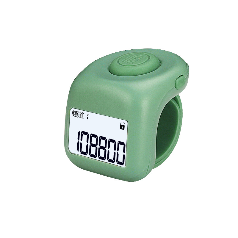The new manual electronic digital display 9-channel mini ring model of the small ferry counter is equipped with an electronic pedestrian flow counter Item Picture
