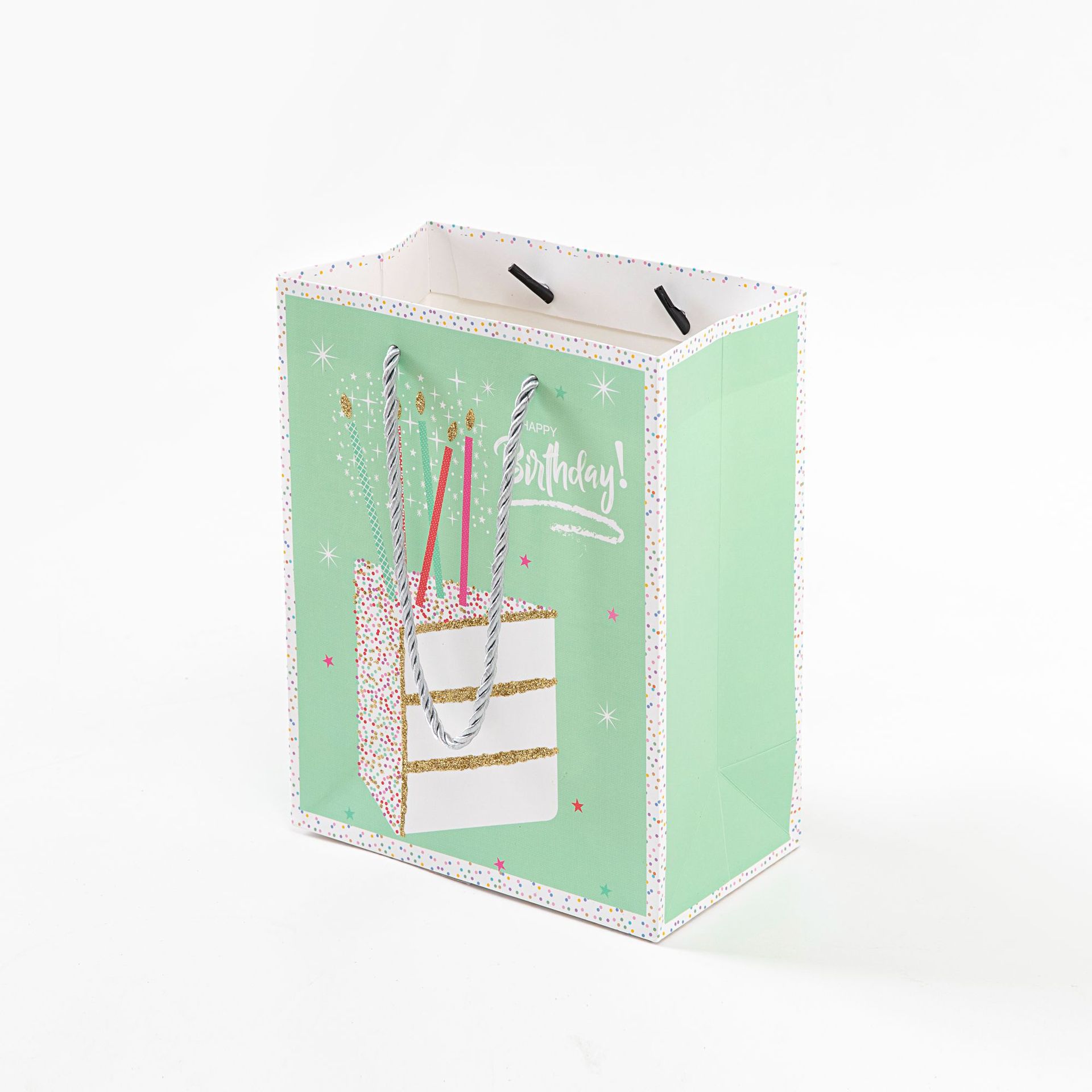 In-stock paper cartoon packaging bags, shopping bags, Qixi white card paper handbags, gift bags, mini souvenir paper bags details Picture
