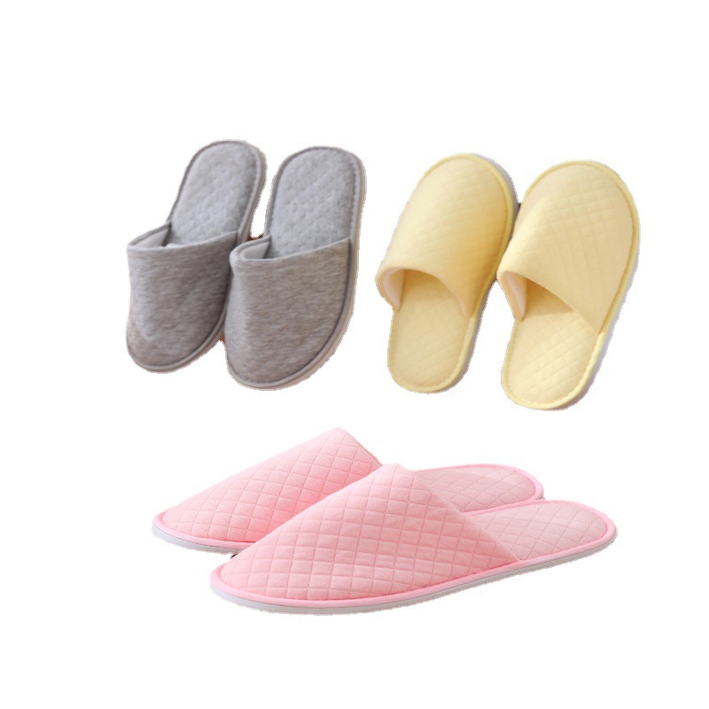 Cross-border wholesale of hotel supplies: Disposable slippers for hotels, guesthouses and homestays, air cotton, thickened anti-slip for home use, high-end for household use Item Picture