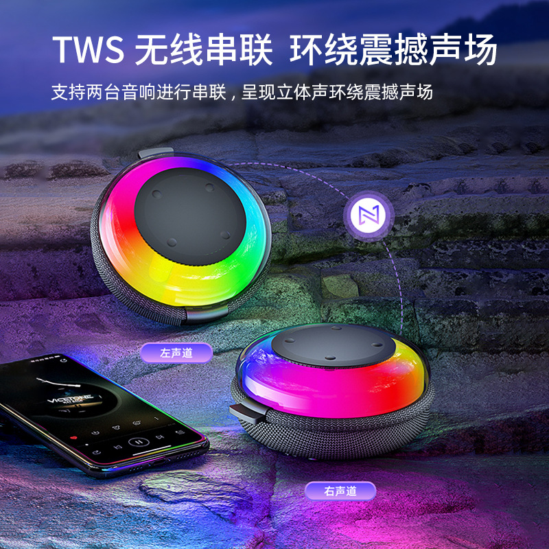 Wireless Bluetooth speaker, portable with handle, fabric waterproof mini speaker, subwoofer, outdoor 2026 new model Application Scenario