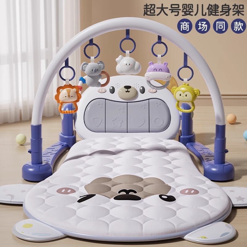 跨境进口婴儿脚踏钢琴健身架学步车0一1岁3个月6见面礼盒新生幼儿