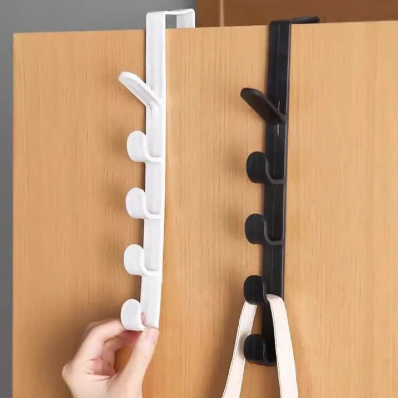 Behind The Door Hook, No Need For Drilling, Wall-Mounted Clothes Hanger, Door Hanger, Wall Hanger, Powerful And Traceless Clothes, Hat And Coat Hook Item Picture