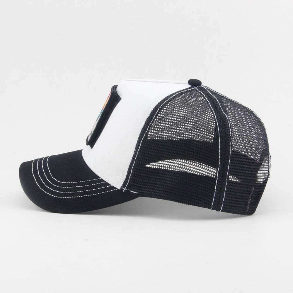 It can be pasted and replaced with various animal embroidery stamps, cross-border bestsellers, double-row buckle net caps, truck caps, and truck driver caps details Picture