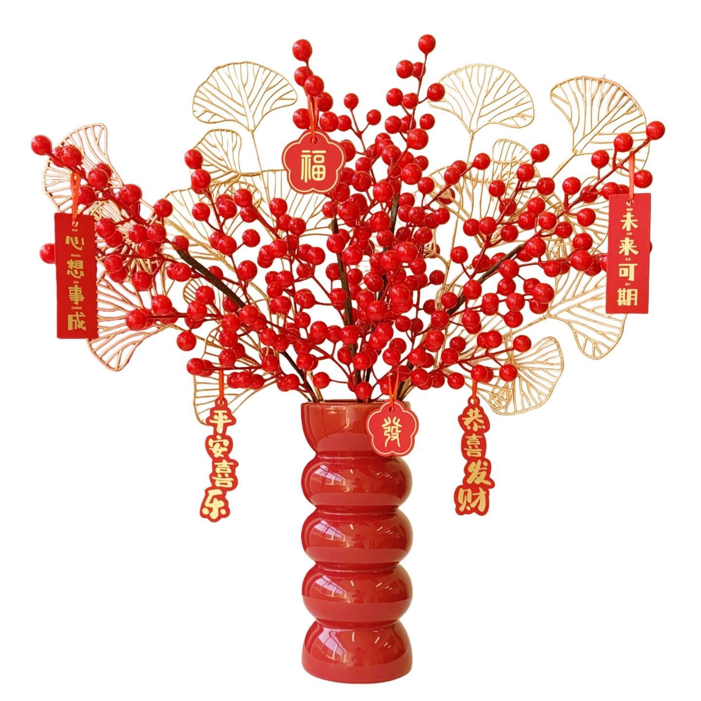 仿真花/多肉仿真花/造景用品/人工植物/牡丹花仿真花白底实物图