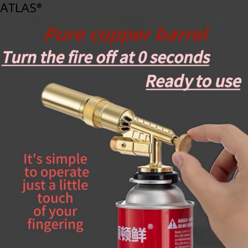 High-end all-copper household pig hair burner nozzle, household cassette gas cylinder igniter, all-copper blowtorch gas Specification image