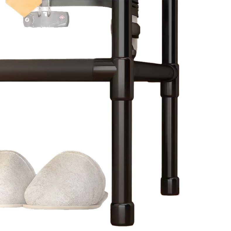 Thickened and reinforced floor-standing coat rack, double-row bedroom hanging clothes rack, best-selling multi-functional rental house essential clothes drying rack Application Scenario