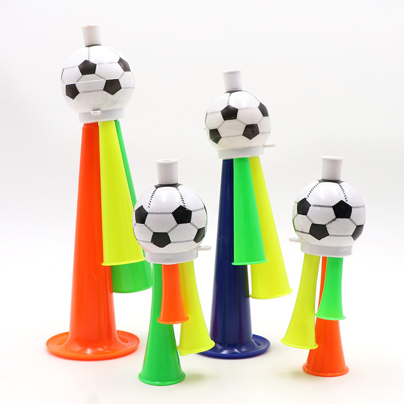 Football horn, creative small gifts, children's toys, wind instruments, sports meeting cheering props, plastic toys