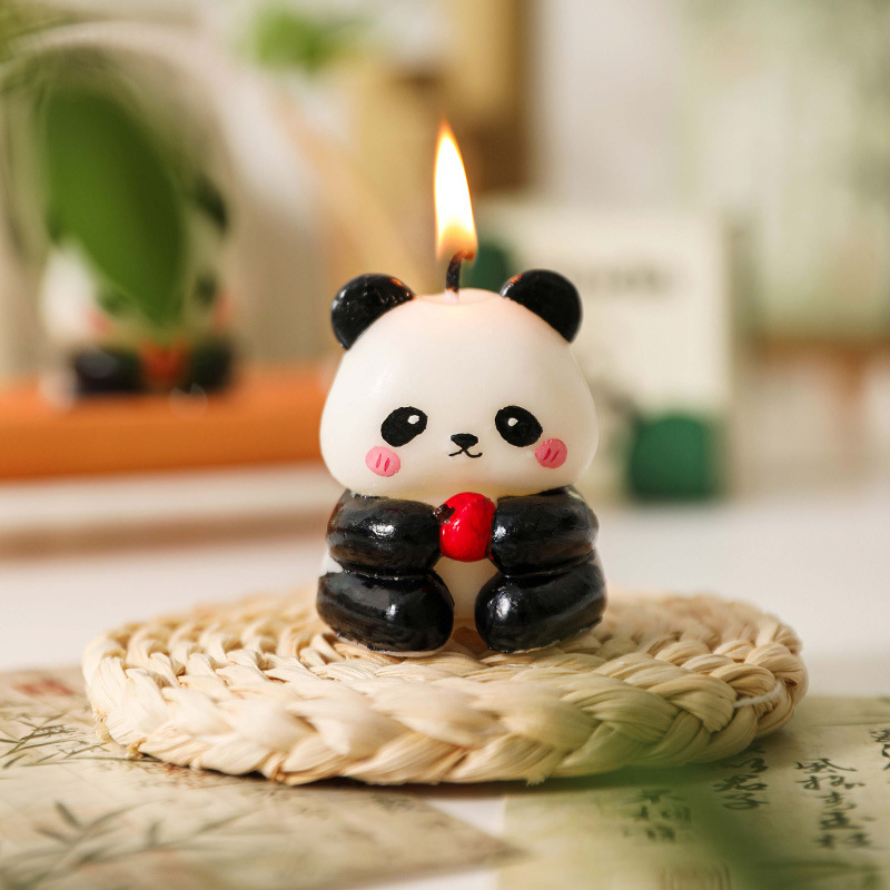 新款香薰蜡烛国宝熊猫香氛摆件伴手礼物可爱造型蜡烛景区礼品批发细节图