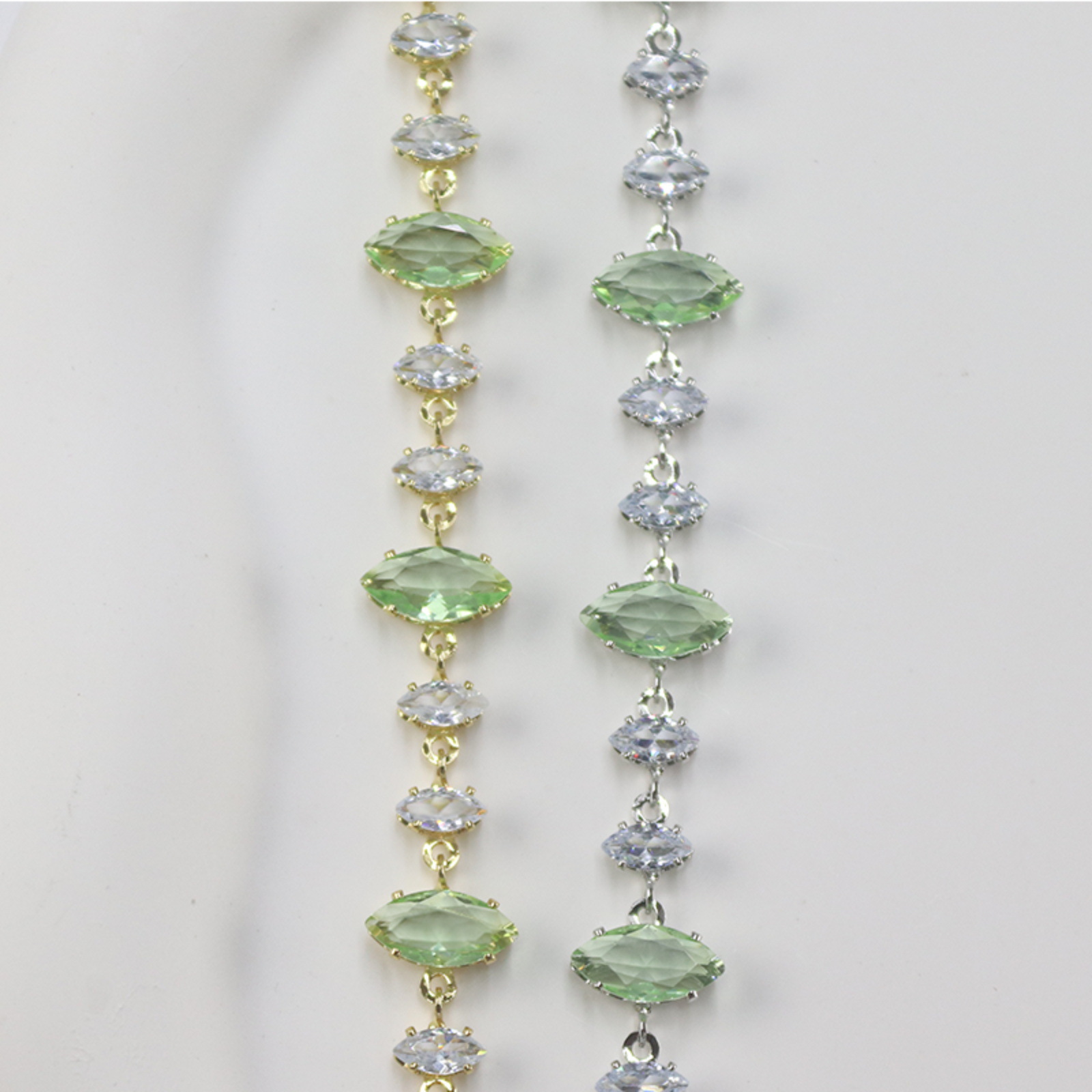 European and American fashion, creative, versatile and personalized mini mixed-color chain zircon bracelet, light luxury and high-end feel wholesale