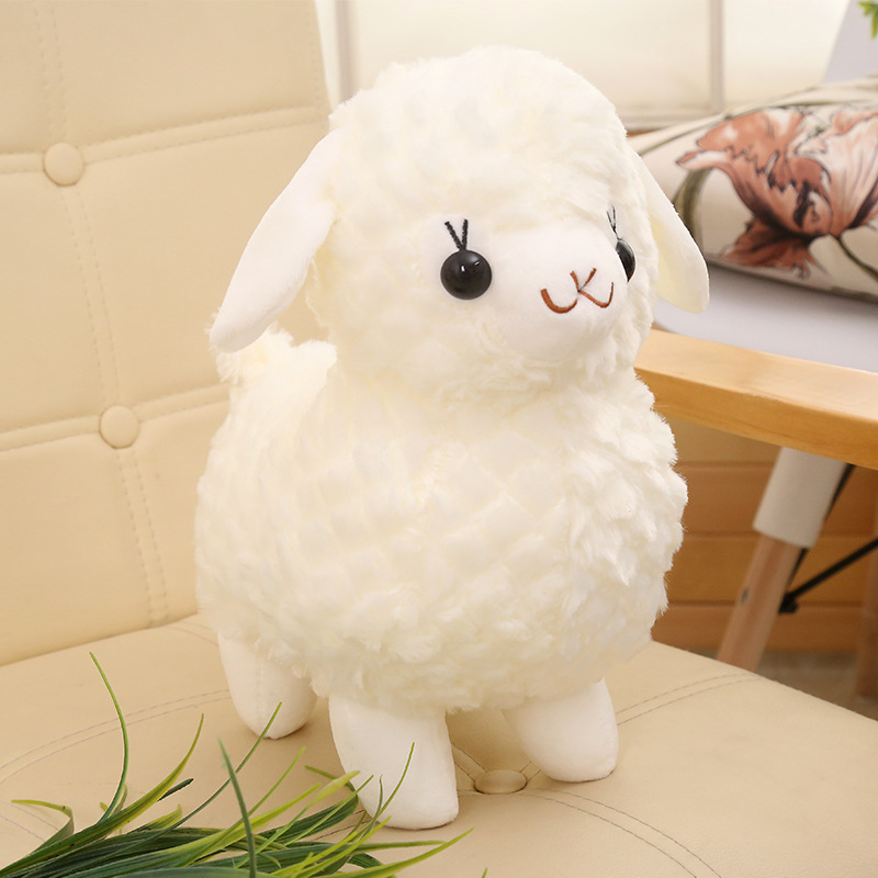 Simulated plush toys, little sheep dolls, alpaca dolls, cloth dolls, birthday presents, girls details Picture