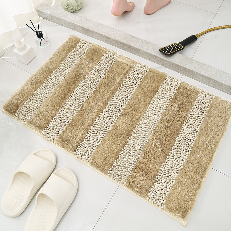The new cross-border bestseller, Chenier couple's bedroom bathroom door carpet mat, anti-slip and absorbent foot mat Application Scenario