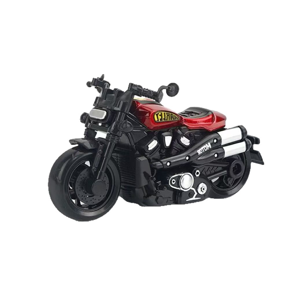 Wholesale of children's simulation motorcycle, rebound alloy car model, claw toy, decorative items, keychain, claw machine toys Item Picture