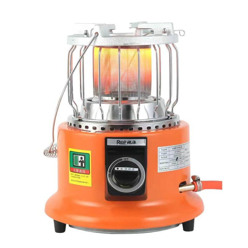Outdoor camping multi-functional heating stove, portable and mobile gas heater, household ice fishing small water heating stove Item Picture