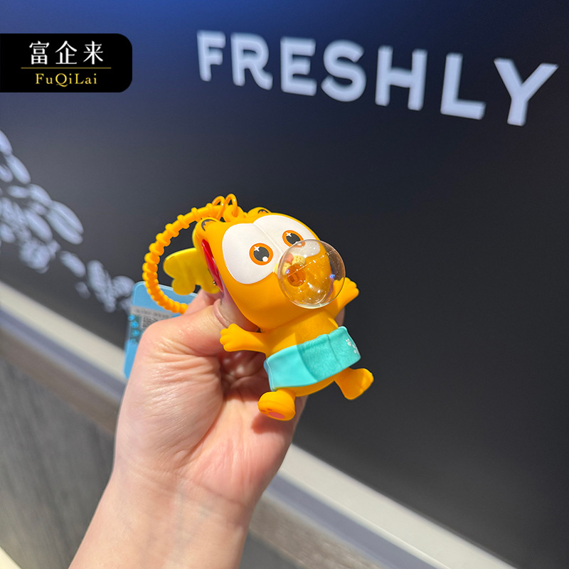 钥匙扣玻璃/羊毛毡挂件/带灯章鱼钥匙扣/星星人/钥匙扣产品图