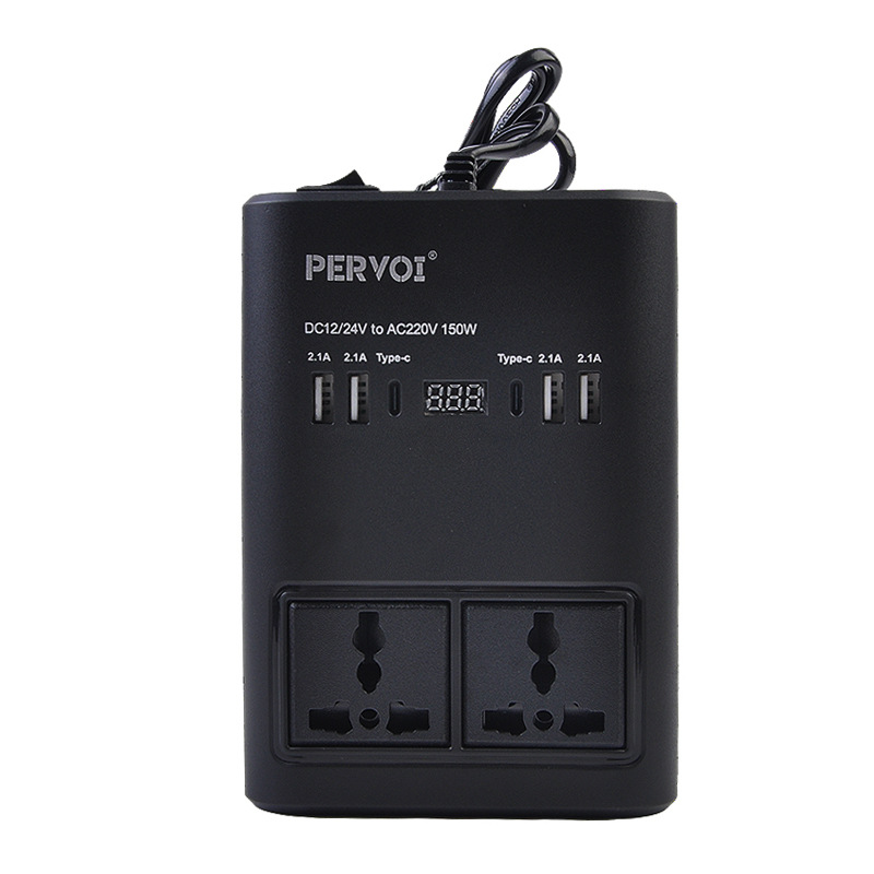 Pevol's new 150W high-power 12V, 24V, 220V vehicle charging power converter is a general automotive on-board inverter Item Picture