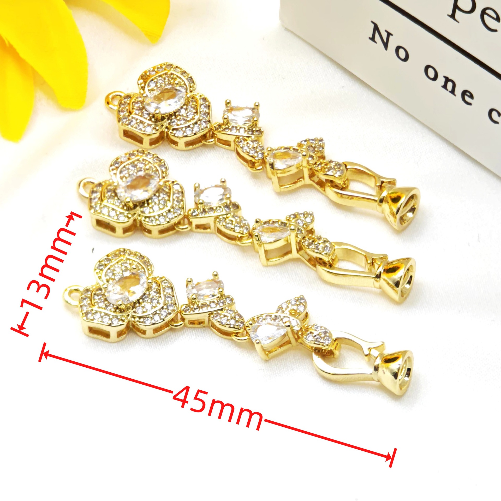 High-end strong color retention rose necklace clasp, pearl clasp, bracelet clasp, end clasp, diy accessory clasp