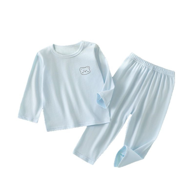 Ropa de niños casual manga larga camisetas verano aire acondicionado ropa hombre niño mujer leggings transpirables niño traje de verano Item Picture