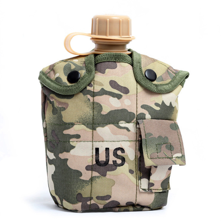 Camouflage water bottle cover, insulated cup, men's outdoor large-capacity insulated water bottle