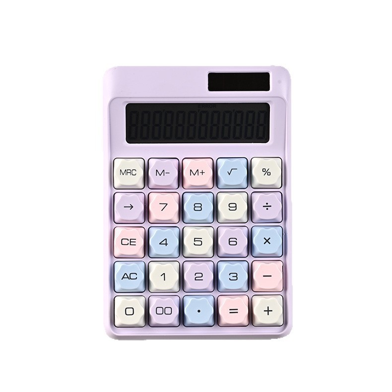 Cross-border dopamine candy-colored mechanical keyboard, high appearance level, office finance dedicated accounting desktop calculator Item Picture