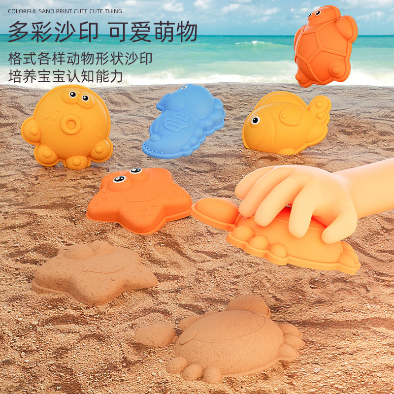 Yellow Duck Children's Beach Toy Set, beach outdoor sand play and water play, beach bucket, sand-digging tools, beach shovel Specification image