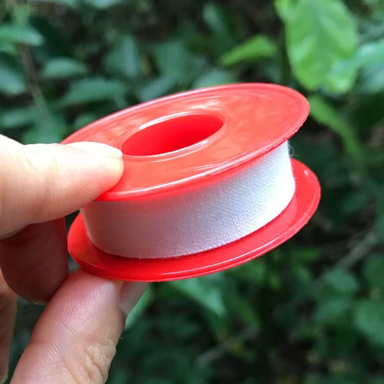 Export plastic tape, zinc oxide tape, rubber paste, cotton cloth, transparent red core, white sleeve, 1.25*4m details Picture